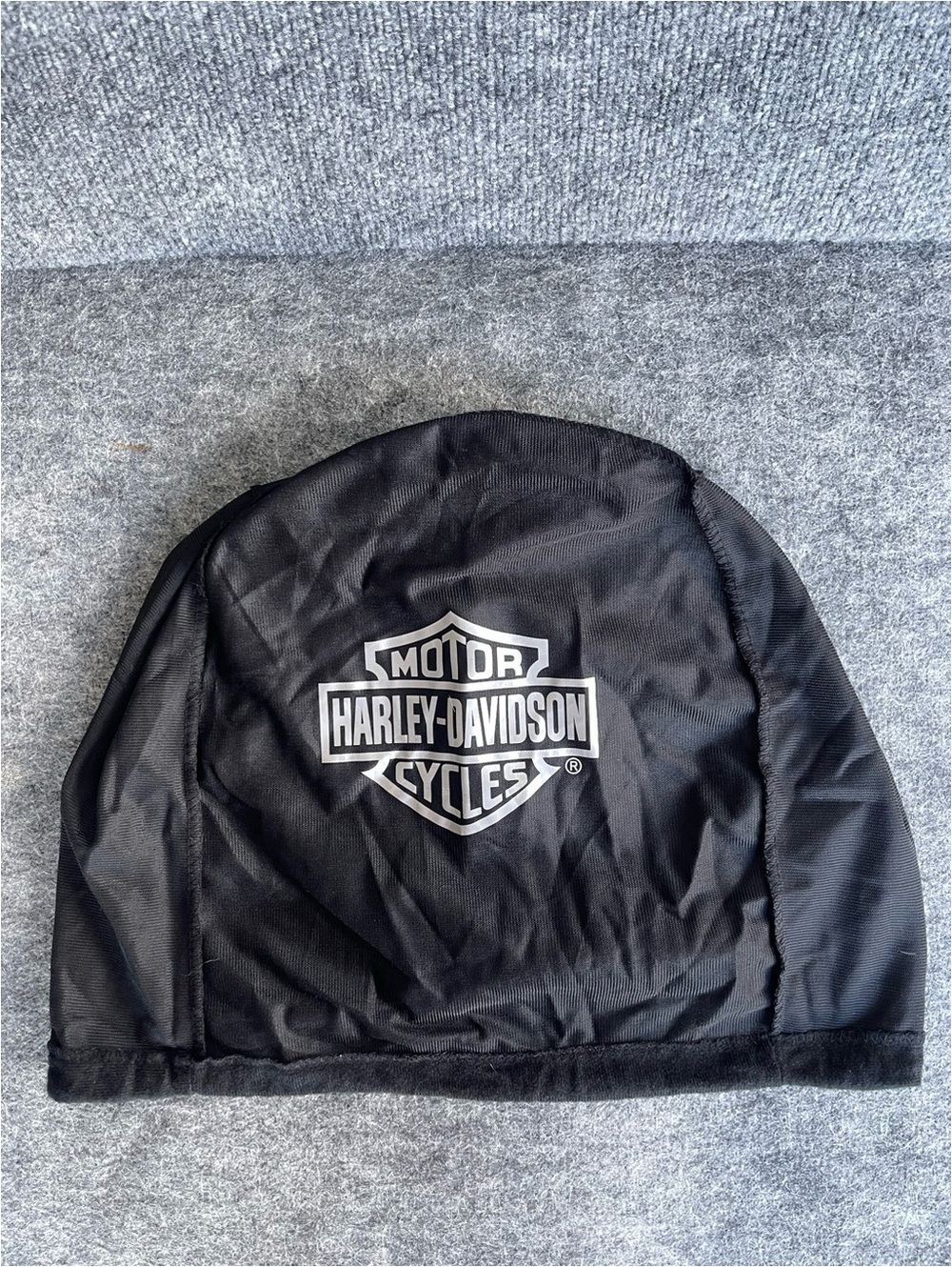 Harley-Davidson Motorcycle Helmet Storage Bag Black Drawstring Logo.